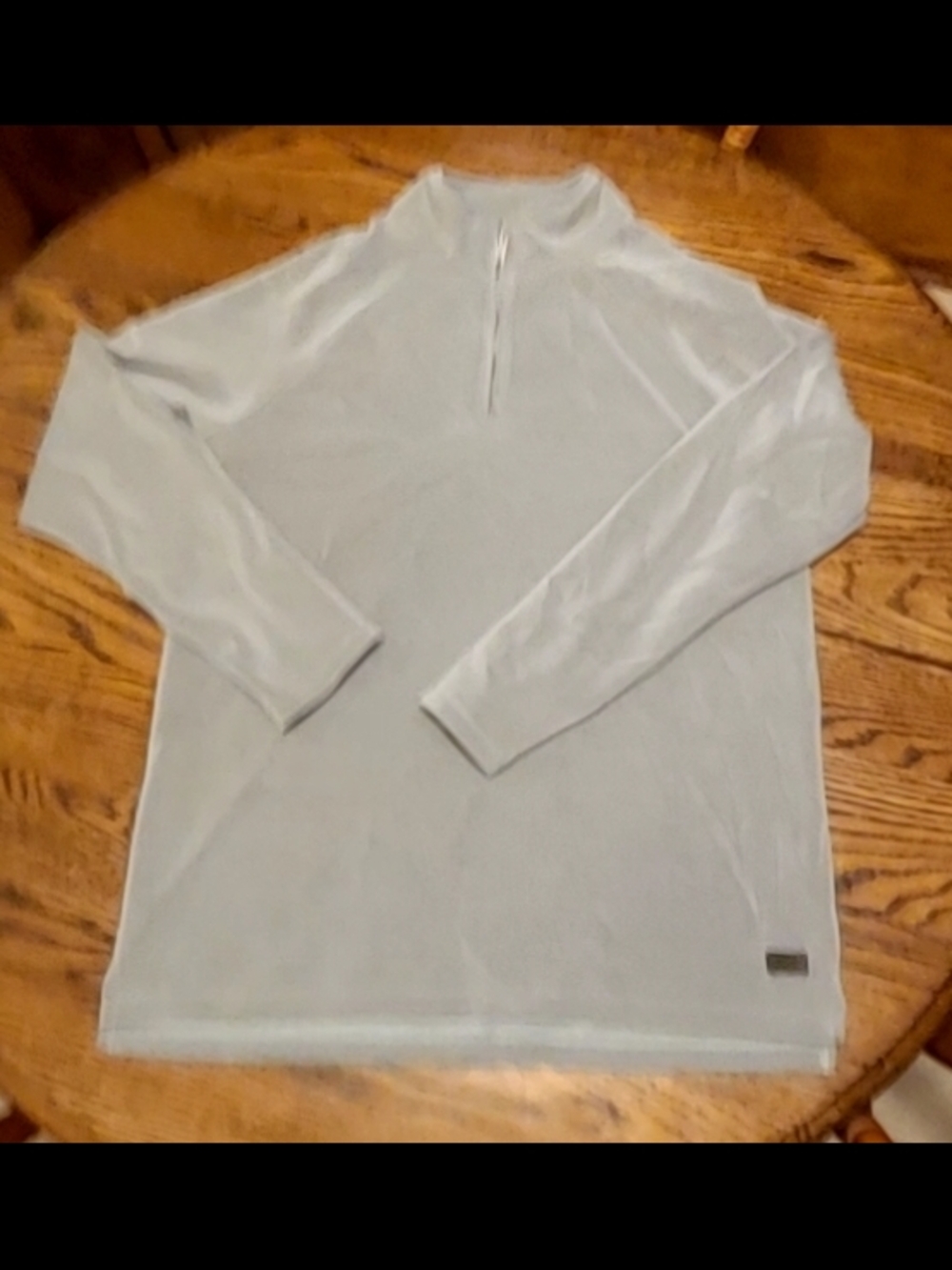 Outpost Makers Men's Light Gray Quarter-Zip Performance Modal Sweater L